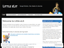 Tablet Screenshot of littleelit.com